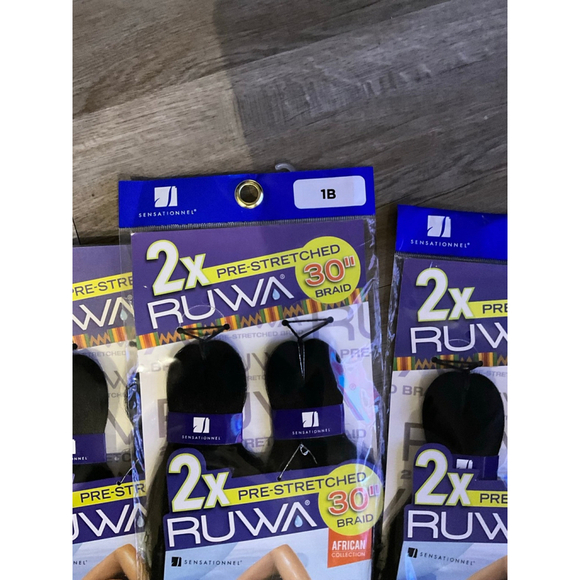 Sensationnel Ruwa Prestretched Braiding Hair 2X (4 packs‎ ) - Picture 4 of 10